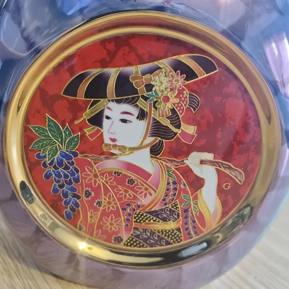 The Art Of Chokin 24k Gold Edged Made In‎ Japan Vase